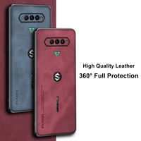 Luksusowe skórzane etui do Xiaomi Black Shark 5 3 4 Pro tylna pokrywa silikonowa pełna ochrona etui na telefon do BlackShark 3 4 Pro Coque 2